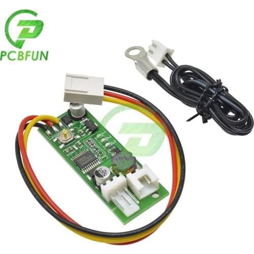 2-3 Wire DC 12V PWM Fan Speed Controller Governor NTC 50K Temperature Probe Sensor 40cm Temperature Controller Speed Governor