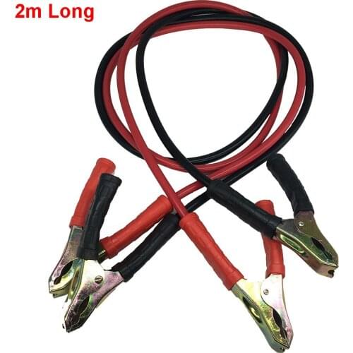 2m long Car Battery Boost Line Clamp Clip Jumping Cables Car Emergency Battery Power Jump Booster Cable Wire Clamp Clip Connect