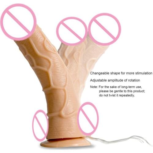 7.87inch Dildo Vibration rotate Massager Vagina Adult Toy G Spot Dildo Vibrator Realistic Penis Big Suction Cup Masturbation