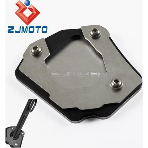 CNC Aluminum Motorcycle Side Stand Kick Enlarge Plate For BMW F800GS F650GS Foot Stand Support Extension Pad