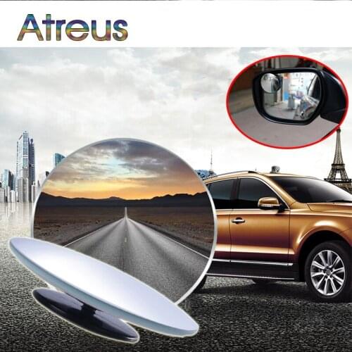 Atreus 2pcs car styling High Definition Adjustable Rearview Mirror 360 Degree Wide Angle Mirror for universal cars accessories