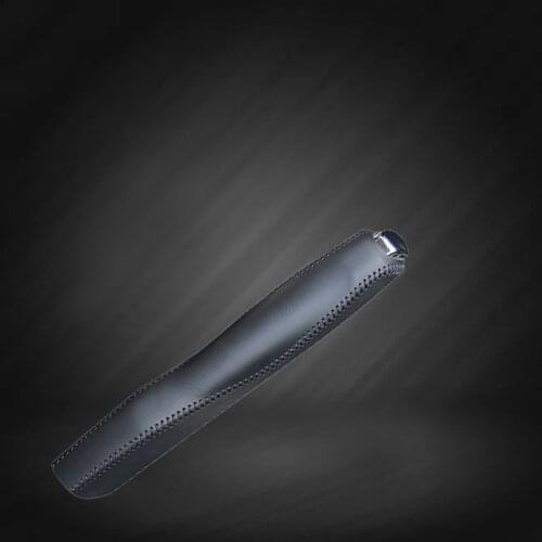 Car Hand Brake Covers Top Layer Leather Case for Citroen Quatre Handbrake Grips Genuine Cover Auto Handbrake