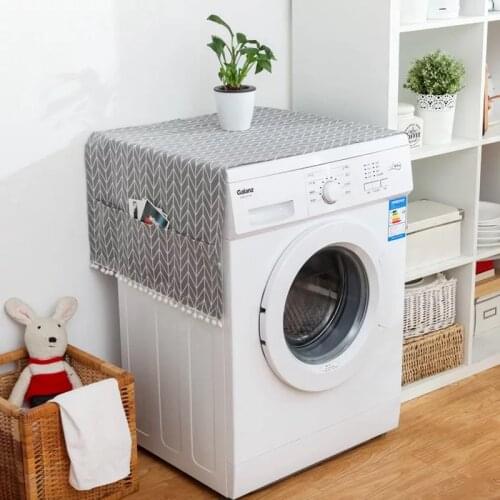 2021 Fashion Simple Washing Machine Dust Cover Refrigerator organizer Fridge Dust Cover Waterproof Dust Proof Case Home Decor