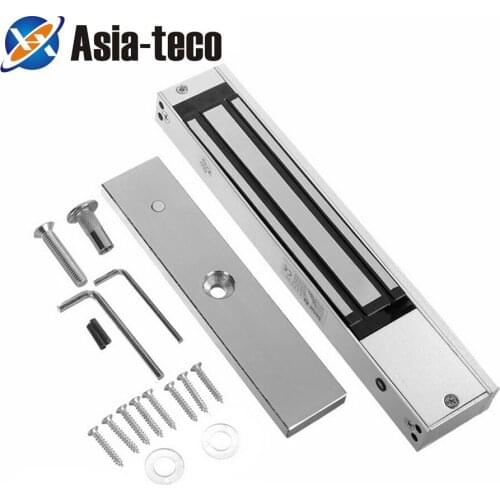 280KG 600lbs Electric Lock Magnetic Lock DC 12V Single Door Electromagnetic Lock Holding Force For Access Control