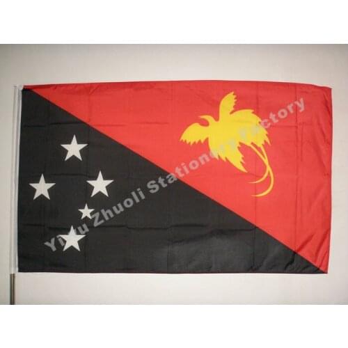 Independent State Of Papua New Guinea Flag 150X90cm (3x5FT) 115g
