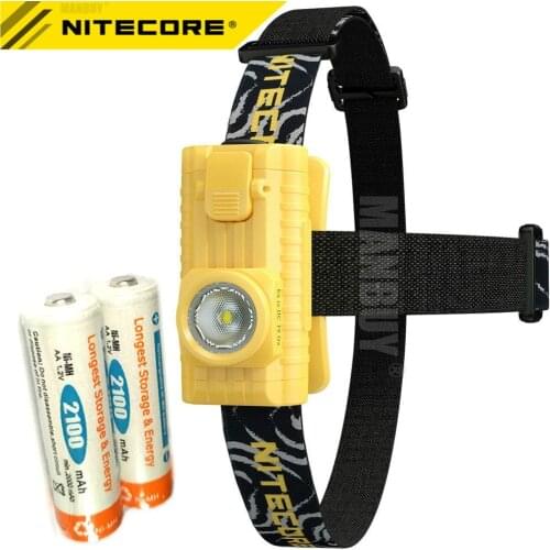 Nitecore HA23-EX Headlamp + 2xAA 2100mAh Rechargeable Batteries Headlight Intrinsically Safe Explosive Gas Protection Flashlight