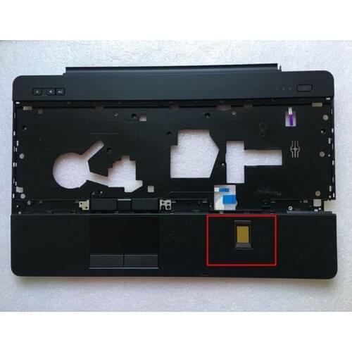 GZEELE NEW FOR Dell Latitude E6540 Palmrest Touchpad +Fingerprint Reader 0CWR0W CWR0W upper case palmrest cover keyboard bezel