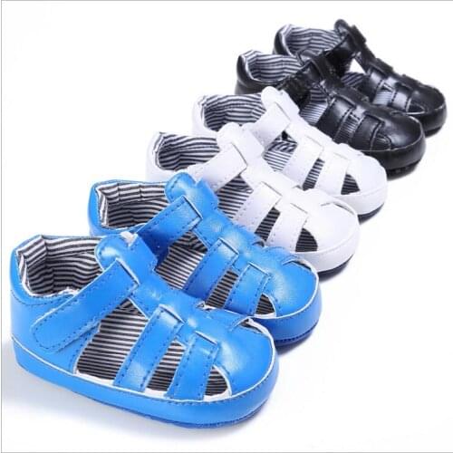 Summer Baby Shoes Sole Infant Boys Shoes PU Leather Newborn Boys Shoes First Walkers 0-18 Months BS21