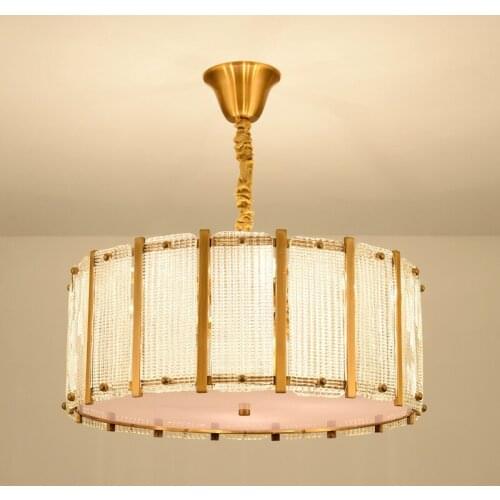 New Nordic style chandelier gold bronze iron art simple modern living room light creative personality lamps