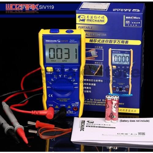 MECHANIC Fully automatic Mini multimeter electrician maintenance mini digital display universal watch SIV series