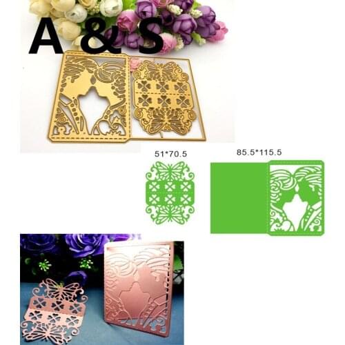 C09 METAL CUTTING DIES wedding lover bride butterfly Scrapbook card invitation paper craft party decor embossing stencil cutter