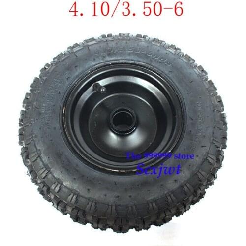2019 New Good Reputation 4.10/3.50-6 Tyres with Hub for E-Bike, Wheelbarrow Scooter, Mini Motorcycle Atv Motorcycle