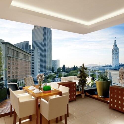 Custom HD Photo 3d Wallpaper Mural city building 3D wallpaper for walls Livingroom Bedroom Sofa TV Background wall 3d Wall paper