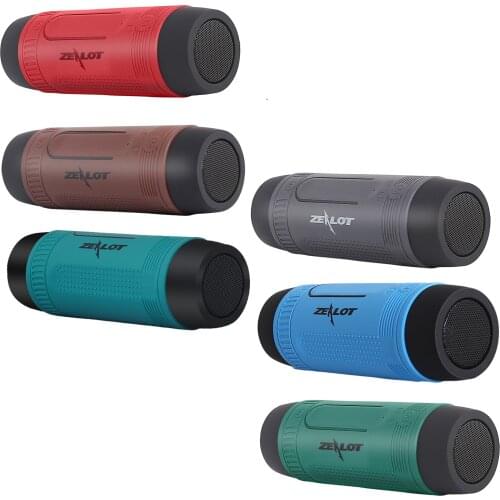 Portable Flashlight Bicycle Bluetooth Speaker Support TF Card 4000mAh Power Bank