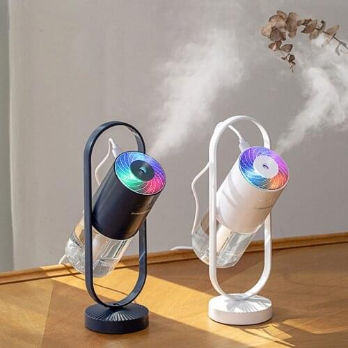 LED Projector Air Humidifier 360 Ratation USB Mini Portable Aroma Oil Essentail Diffuser Mist Maker Air Purifier Relieve Dry