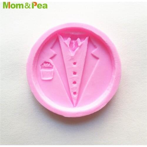 XK076 Suit Shaped Silicone Mold Gum Paste Chocolate Ornamental Fondant Mould Cake Decoration Tools