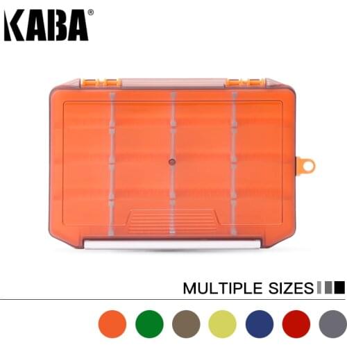 KABA fishing lure tackle box A/B/C PVC Single/Double Side Storage Box Storage Case Container Tool Boxes Fish Accessories