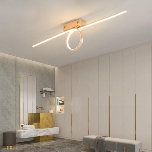 Gold/Chrome Plated Stylish Modern led ceiling Lights For Foyer Corridor Bedroom Dining Room Ceiling Lamp AC110-220V Fixtures