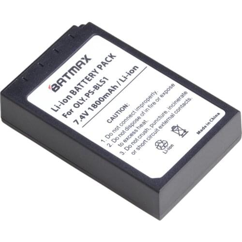 1800mAh PS-BLS1, BLS-1 BLS1 Battery for Olympus E-400, E-410, E-420, E-450, E-600, E-620, PEN E-P1, E-P2, E-P3, E-PL1, E-PL3