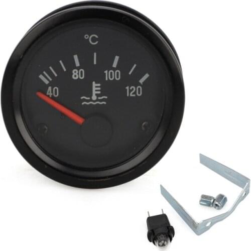 2" 52mm Car Mechanical Pointer Water Temp Temperature Meter 40-120 Degrees Celsius VDO Water Temperature Meter