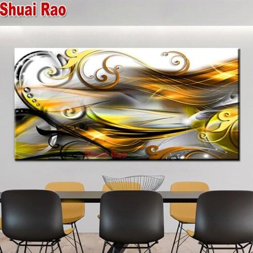3d New Diamond Embroidery Abstract lines Full Square/Round Diamond Painting Pattern 5D DIY Cross Stitch Mosaic Wall Stickers Art