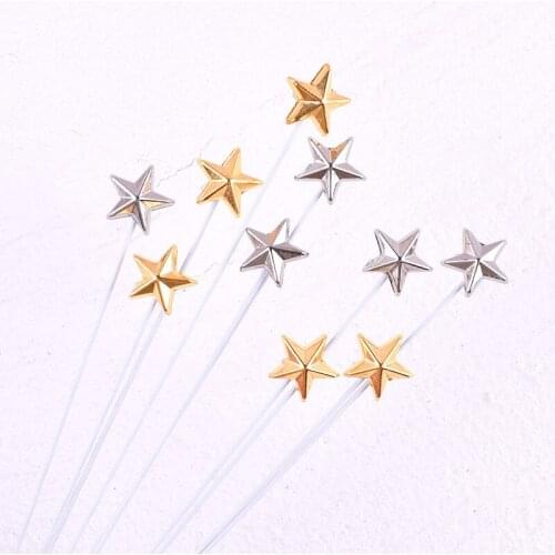 5Pcs Star Colorful Gold Baby Shower For Kids Cake Toppers Birthday Cake Topper For Cake Decoration Accessories Supply