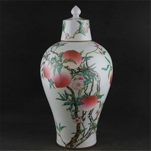 6 Antique Republic porcelain vase,pastel peach bottle,handmade crafts,collection / Adornment,Home Decorations,Free shipping