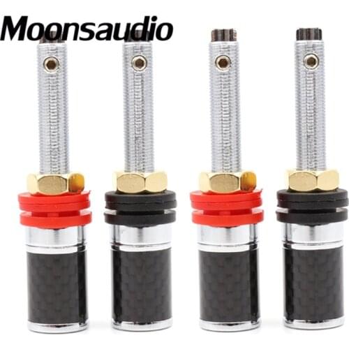 Acrolink CF-805(R) 4Pc Copper Rhodium Plated Hi-End Speaker Terminal Binding Post Amplifier