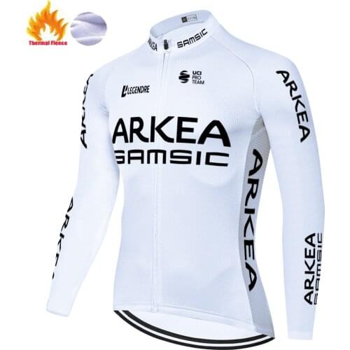 ARKEA Winter Thermal Fleece Para Cyclisme ProTEAM 2021 Maillot Jersey Ropa Hombre Invierno Camisa Ciclismo Maglia Ciclismo Uomo