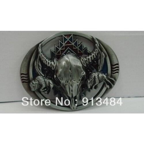 Bulls belt buckle JF-B143 Wholesale brand new belt buckle 1 lot MOQ free shipping