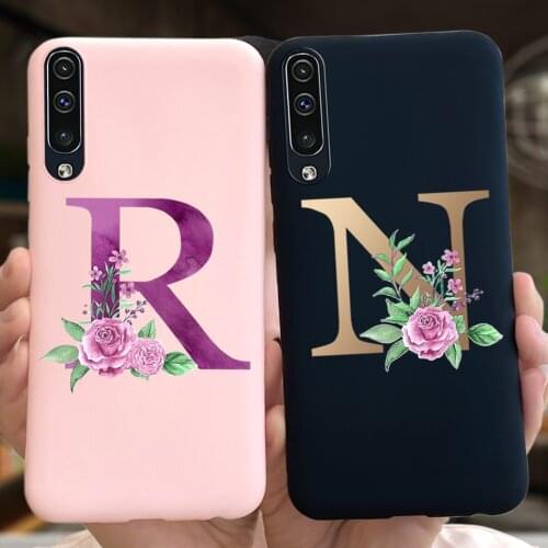 For Samsung A30s Case Name Letters Phone Case Cover For Samsung Galaxy A30S A50S A50 Cover Bumper Samsung A50S A 50 A 30S Fundas
