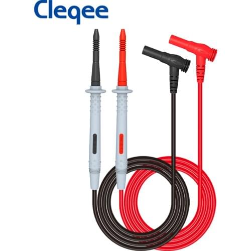 Cleqee 1506 Multimeter Probe Test Leads Kit 4mm Banana Plug to 1mm Sharp Needle test Wire Cable For Electrical Testing 1000V 20A