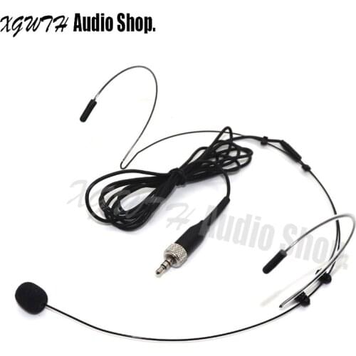 Headset Head-mounted Microphone For Sennheiser Wireless Transmitters System 3.5mm Screw Locking Plug Condenser Mic
