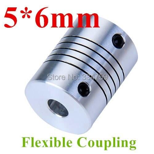 Flexible coupling 5x6mm shaft coupling OD19mm*25mm flexible shaft 5mm 6mm for cnc parts stepper motor