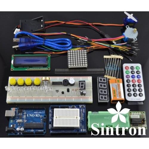 [Sintron] UNO R3 Upgrade Kit with Motor LCD Servo Module for Arduino AVR Starter