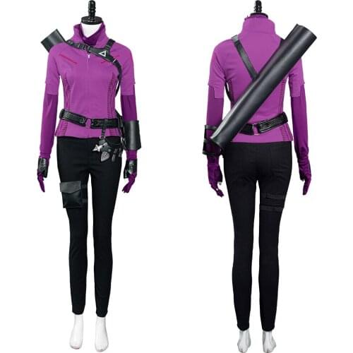 Hawkeye 2 Cosplay Kate Bishop Uniform Costume Top Pant Quiver Halloween Carnival Costume Make