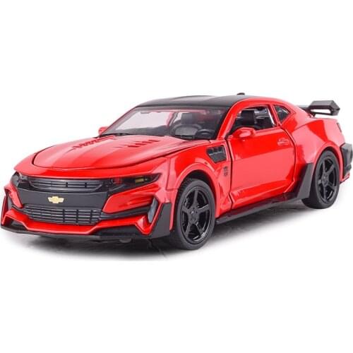 1: 32 Simulation Hornet Alloy Car Model Childrens Acousto-optic Return Force Toy Car Presents for Boys Red