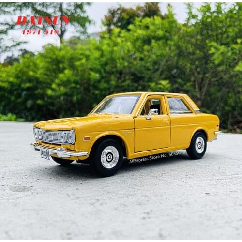 Maisto 1:24 Tokyo MOD Nissan 1971 DATSUN 510 alloy car model handicraft decoration collection toy tool gift die-casting