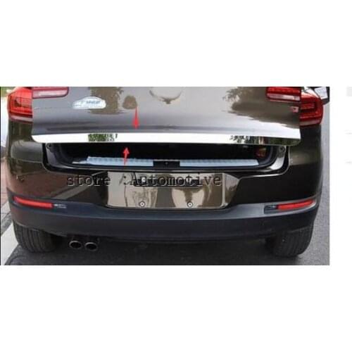 Stainless Steel Rear Trunk Lid Cover Trim Fit For Volkswagon VW Tiguan 2009-2014