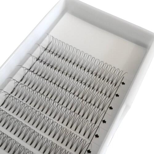 3D Short Stem Permade Fans Eyelashes Extension 5 Trays .10mm C/D Curl Volume Lashes 30 Trays Handmade False Eyelash