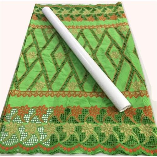 New design swiss voile lace high quality 100%cotton lace handcut dry lace 2.5yards +2.5yards cheaper cotton bazin riche lace