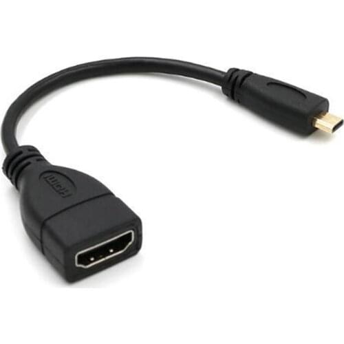 Micro HDMI Type D Male to HDMI Female Type A Adapter cable M/F Converter Convertor for tablet pc tv mobile phone 1080P