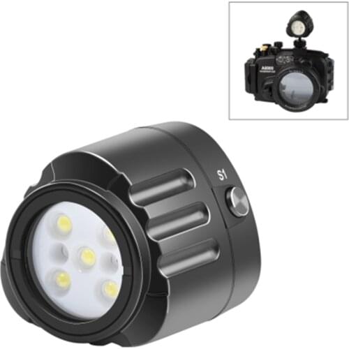 PULUZ 40m Underwater LED Photography Fill Light 1000LM 3.7V/1100mAh Diving Light for GoPro HERO9 Black / HERO8 Black / HERO7 /6
