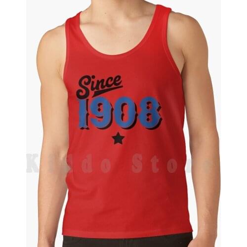 Since 1908 , Soccer Football Calcio Italy Tank Tops Vest Sleeveless Calcio Soccer Italia Italy Football Soccer Fan