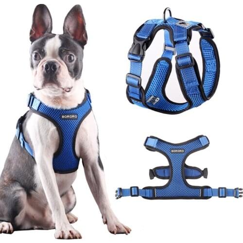Pet Dog Harness Soft Mesh Breathable Dog Vest With Reflective Nylon Straps Adjustable Harness for Small Medium Cat Puppy Dogs