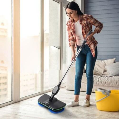 New Mop for Wash Floor Spin Maid Rechargeable Cordless Powered Cleaner Scrubber Polisher Mop Floor Household Cleaning Tools
