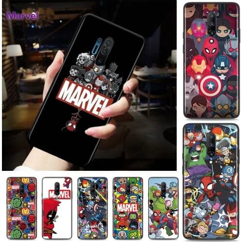 Silicone Cover Marvel Cartoon Heros For OnePlus Nord N10 N100 8T 7T 6T 5T 8 7 6 Pro Plus 5G Phone Case Cover Shell Coque