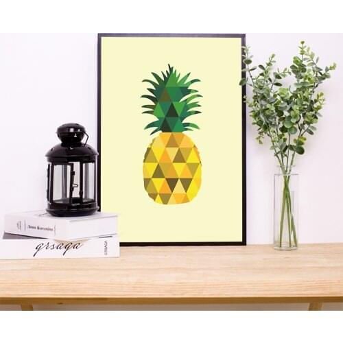 Modern pineapple Landscape Painting Wall Art Printed Painting Wall Picture Bathroom Decor Decoration Maison