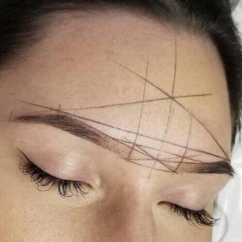 Tattoo Eyebrow Positioning Line With Ink Eyebrow Line Line Eyebrow Mark Tattoo Line Point Ink Ink With Tattoo Pencil Tool L B4X0