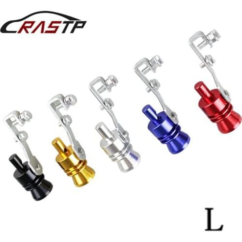 RASTP - Universal Rear Turbo Sound Whistle Muffler Exhaust Pipe Simulator Whistler For Auto Car Size L RS-TUR006